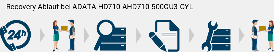 Recovery Ablauf bei ADATA HD710 AHD710-500GU3-CYL