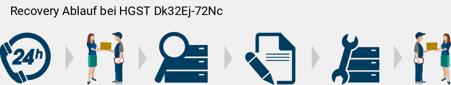 Recovery Ablauf bei HGST  Dk32Ej-72Nc