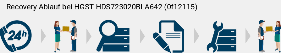 Recovery Ablauf bei HGST  HDS723020BLA642 (0f12115)