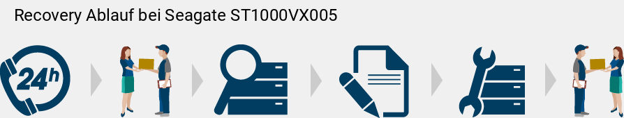 Recovery Ablauf bei Seagate  ST1000VX005