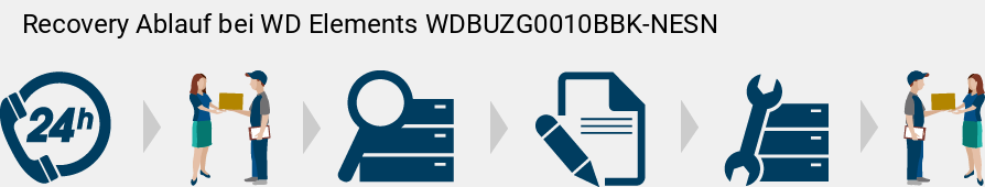 Recovery Ablauf bei WD Elements WDBUZG0010BBK-NESN