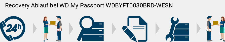 Recovery Ablauf bei WD My Passport WDBYFT0030BRD-WESN