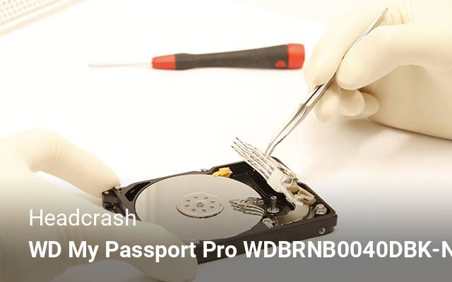 Headcrash WD My Passport Pro WDBRNB0040DBK-NESN