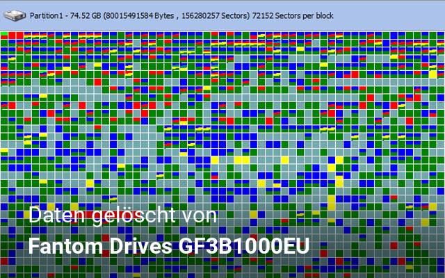 Daten gelöscht von Fantom Drives  GF3B1000EU