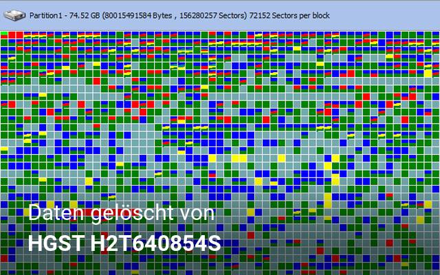 Daten gelöscht von HGST  H2T640854S 