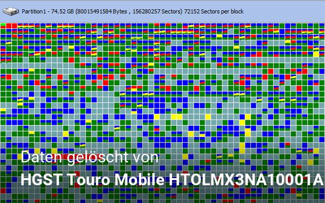 Daten gelöscht von HGST Touro Mobile HTOLMX3NA10001ABB(0S03454)