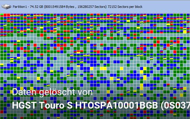 Daten gelöscht von HGST Touro S HTOSPA10001BGB (0S03753)