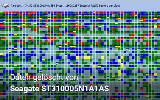 Daten gelöscht von Seagate  ST310005N1A1AS