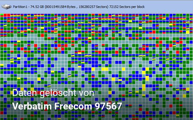 Daten gelöscht von Verbatim Freecom 97567