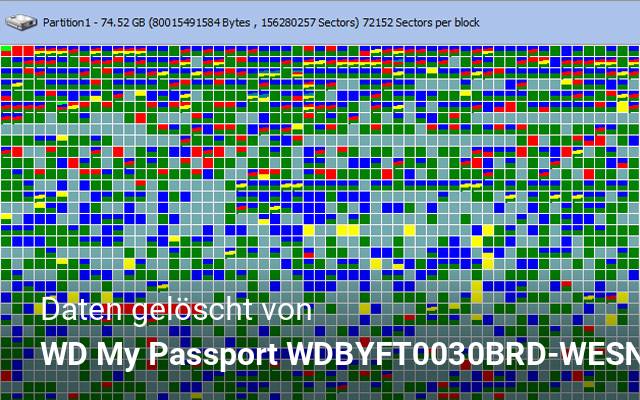 Daten gelöscht von WD My Passport WDBYFT0030BRD-WESN