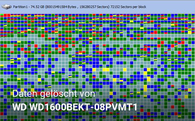 Daten gelöscht von WD  WD1600BEKT-08PVMT1