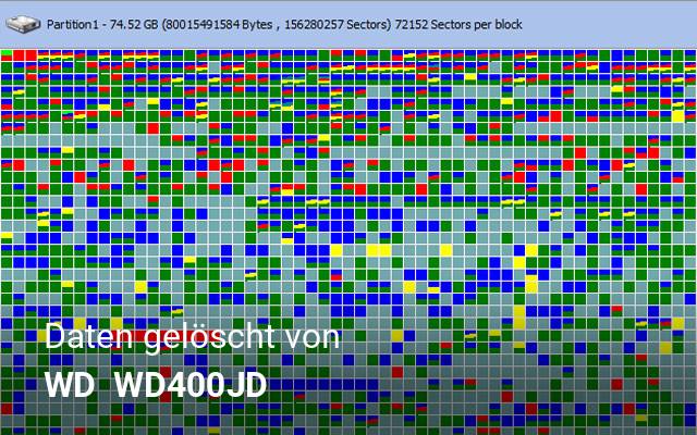 Daten gelöscht von WD   WD400JD 