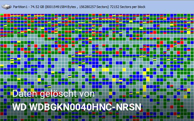 Daten gelöscht von WD  WDBGKN0040HNC-NRSN