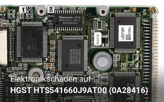 Elektronikschaden auf HGST  HTS541660J9AT00 (0A28416)