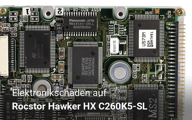 Elektronikschaden auf Rocstor Hawker HX C260K5-SL