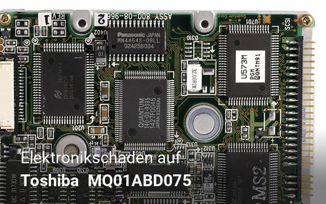 Elektronikschaden auf Toshiba   MQ01ABD075 