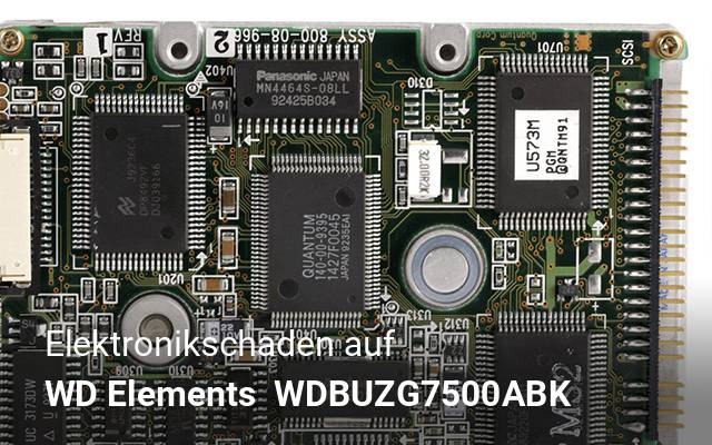 Elektronikschaden auf WD Elements  WDBUZG7500ABK